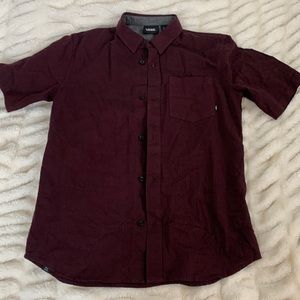 Maroon Vans Mens Shirt